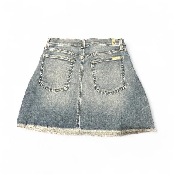 7 for all mankind Denim Blue Women's Skirt Size 27 - Picture 2 of 2